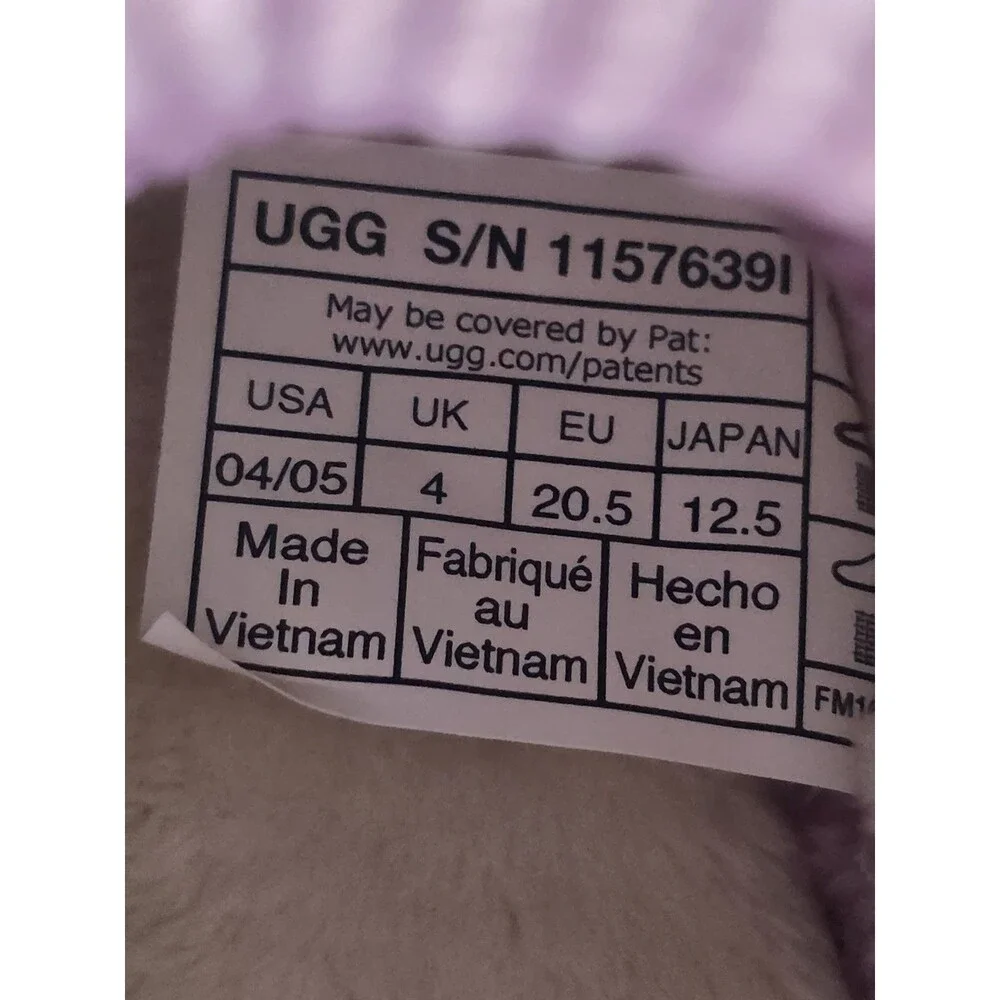 UGG Baby Dusty Orchid Shoes.  Size 4/5.  Color Pink.